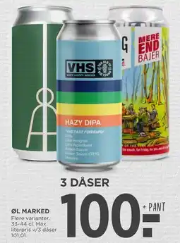 MENY ØL MARKED, DKK 100 tilbud
