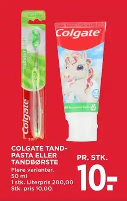 MENY COLGATE TANDPASTA ELLER TANDBØRSTE, DKK 10 tilbud