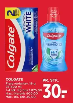 MENY COLGATE, DKK 30 tilbud