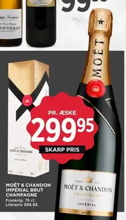 MENY MOËT & CHANDON IMPÉRIAL BRUT CHAMPAGNE, DKK 299.95 tilbud