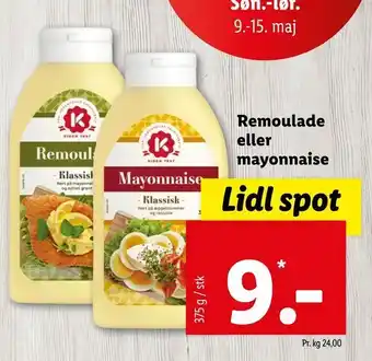 Let-Køb Remoulade eller mayonnaise tilbud