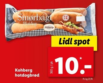 Let-Køb Kohberg hotdogbrød tilbud