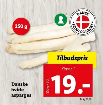 Danske hvide asparges