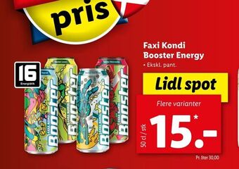 Let-Køb Faxi Kondi Booster Energy tilbud