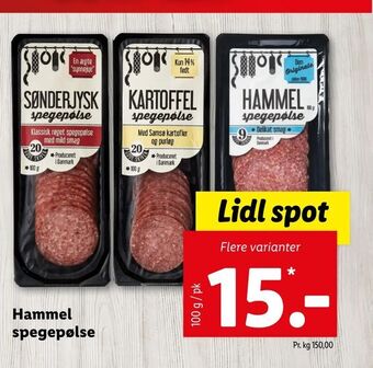 Hammel spegepølse