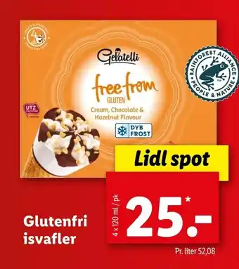 Glutenfri isvafler