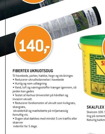 XL-BYG Fibertex ukrudtsdug tilbud
