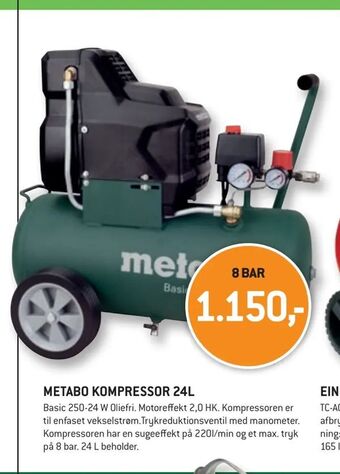 XL-BYG Metabo kompressor 24l tilbud