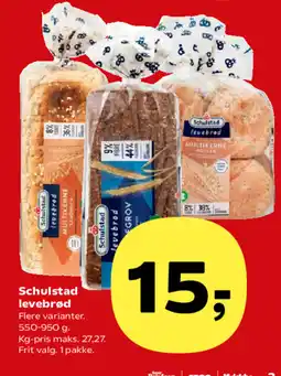 Kvickly Schulstad levebrød tilbud