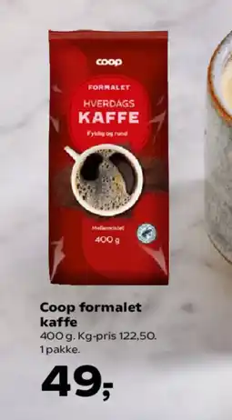 Kvickly Coop formalet kaffe tilbud