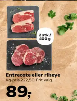 Kvickly Entrecote eller ribeye tilbud