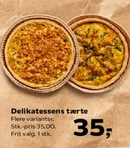 Kvickly Delikatessens tærte tilbud