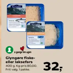Kvickly Glyngøre fiske- eller laksefars tilbud