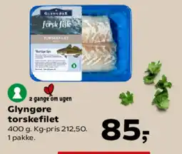 Kvickly Glyngøre torskefilet tilbud