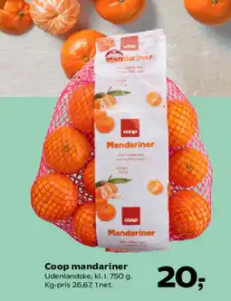 Kvickly Coop mandariner tilbud
