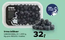 Kvickly Irma blåbær tilbud