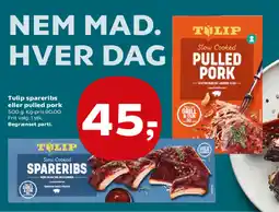 Kvickly TULIP spareribs eller pulled pork tilbud