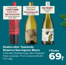 Kvickly Diablo eller Yealands Reserve Sauvignon Blanc tilbud