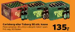 Kvickly Carlsberg eller Tuborg tilbud