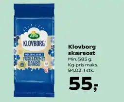 Kvickly ARLA Klovborg skæreost tilbud