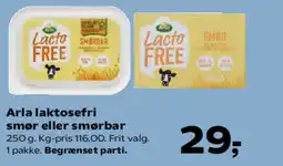 Kvickly ARLA laktosefri smør eller smørbar tilbud