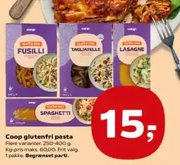 Kvickly Coop glutenfri pasta tilbud