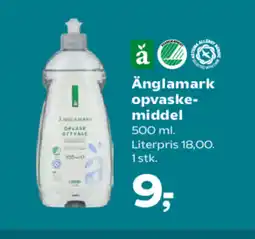 Kvickly Änglamark opvaske- middel tilbud