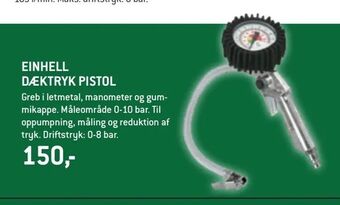 XL-BYG Einhell dæktryk pistol tilbud