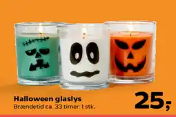 Kvickly Halloween glaslys tilbud