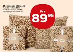 Kvickly Sherpa pude eller plaid tilbud
