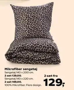 Kvickly Mikrofiber sengetøj tilbud