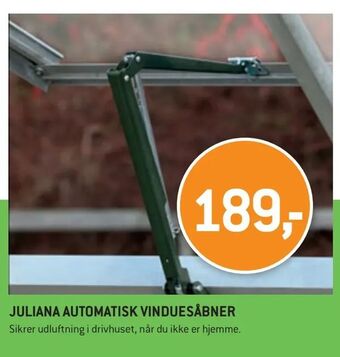 XL-BYG Juliana automatisk vinduesåbner tilbud