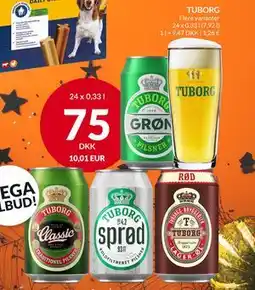 Nielsen's Discount TUBORG, DKK 75 tilbud