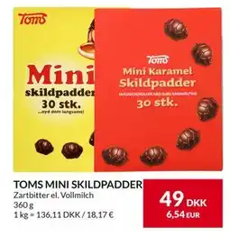 Nielsen's Discount TOMS MINI SKILDPADDER, DKK 49 tilbud