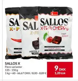 Nielsen's Discount SALLOS X, DKK 9 tilbud