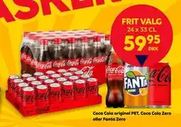 BorderShop Coca Cola original PET, Coca Cola Zero eller Fanta Zero, DKK 59.95 tilbud