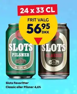 BorderShop Slots Favoritter Classic eller Pilsner 4,6%, DKK 56.95 tilbud
