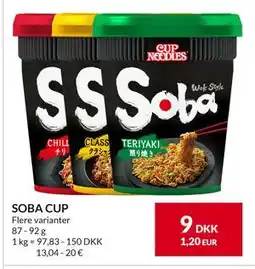 Nielsen's Discount SOBA CUP, DKK 9 tilbud