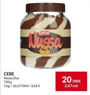 Nielsen's Discount CEBE, DKK 20 tilbud