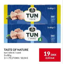 Nielsen's Discount TASTE OF NATURE, DKK 19 tilbud