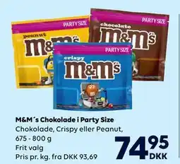 BorderShop M&M´s Chokolade i Party Size, DKK 74.95 tilbud
