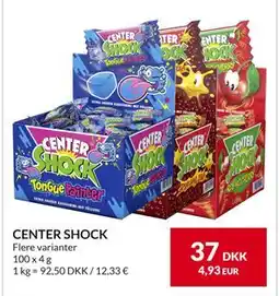Nielsen's Discount CENTER SHOCK, DKK 37 tilbud