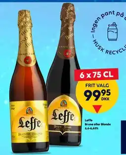BorderShop Leffe Brune eller Blonde 6,6-6,65%., DKK 99.95 tilbud