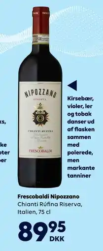 BorderShop Frescobaldi Nipozzano. Chianti Rúfina Riserva, Italien, 75 cl., DKK 89.95 tilbud
