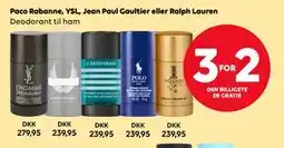 BorderShop Paco Rabanne, YSL, Jean Paul Gaultier eller Ralph Lauren tilbud