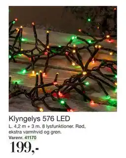 Harald Nyborg Klyngelys 576 LED, DKK 199 tilbud
