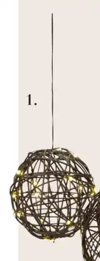 Harald Nyborg Lyskugle 30 LED, DKK 69 tilbud