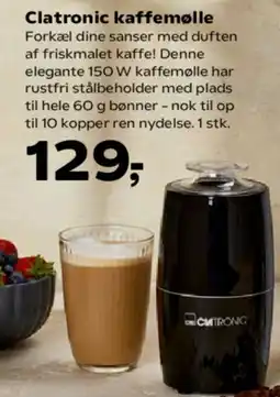 Kvickly Clatronic kaffemølle tilbud