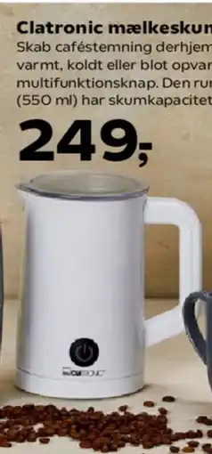 Kvickly Clatronic mælkeskummer tilbud