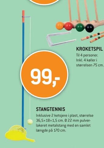 XL-BYG Stangtennis tilbud